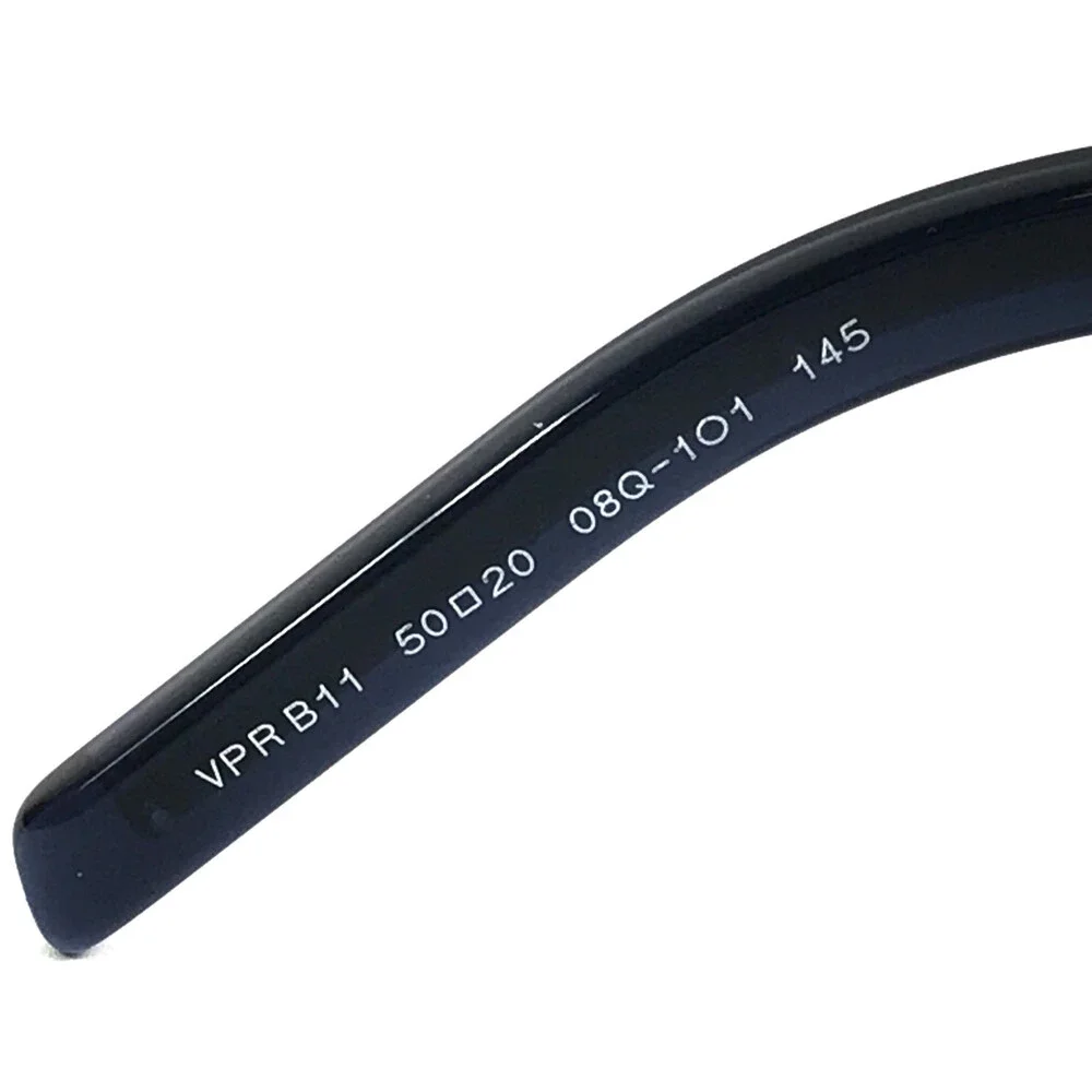 Prada Eyeglasses Frames VPRB11 08Q-1O1 Transparent Blue Gold Square 50-20-145